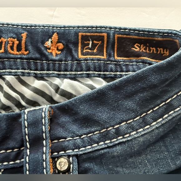 ROCK REVIVAL AXTEEN SKINNY STRETCH WOMEN JEANS Tag SZ 27 MEASURE Sz WAIST 29 3/4 - Picture 14 of 16